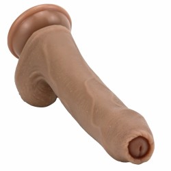 lifelike 8 7 22 cm realistic dildo foreskin