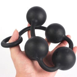 four balls silicone anal beads